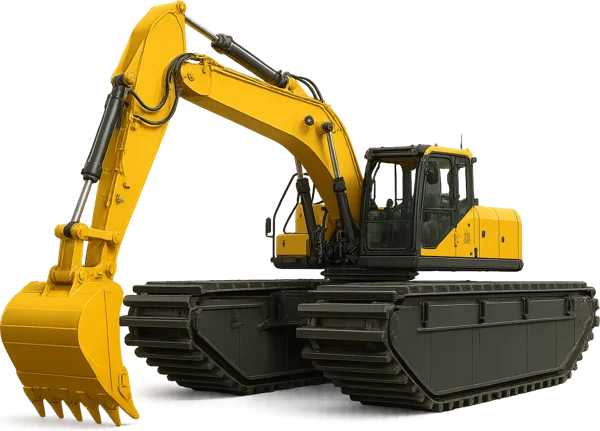 Плавающий экскаватор Waterking WK150 Amphibious Excavator