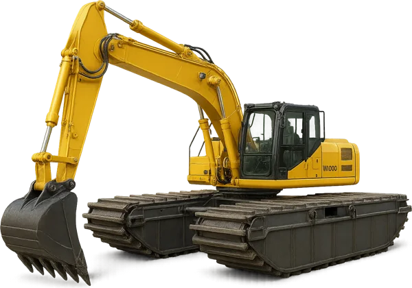 Плавающий экскаватор Wetland Equipment Amphibious Excavator WX200