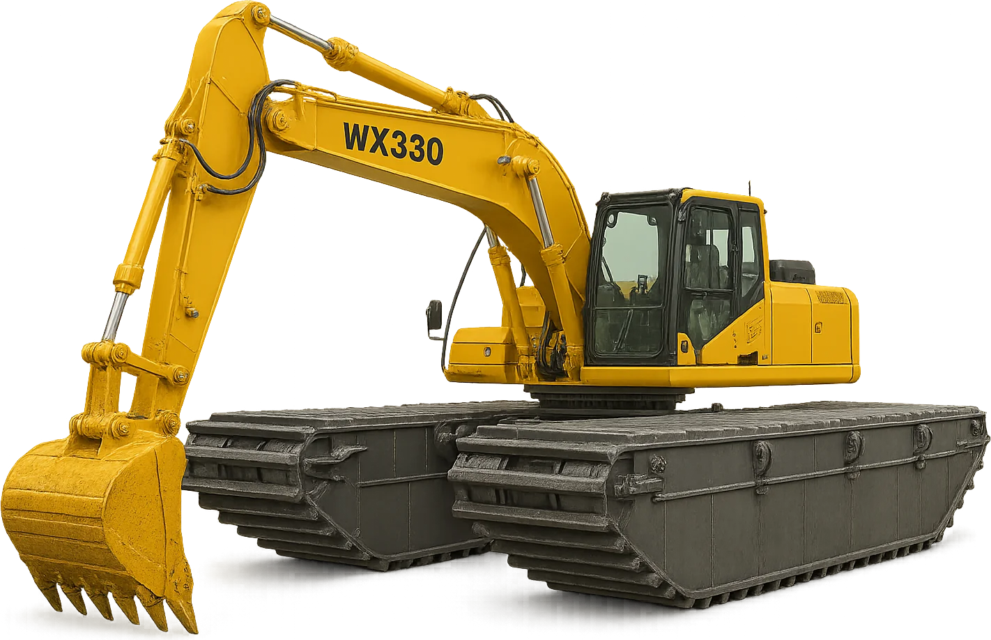 Плавающий экскаватор Wetland Equipment Amphibious Excavator WX330