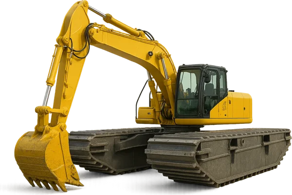 Плавающий экскаватор Wetland Equipment Amphibious Excavator WX450