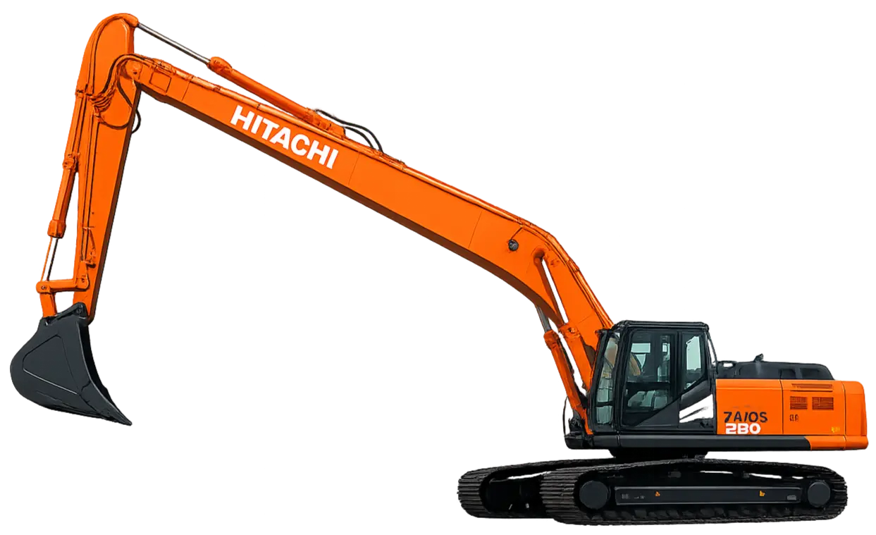 Длиннорукий экскаватор Hitachi ZX250 Long Reach