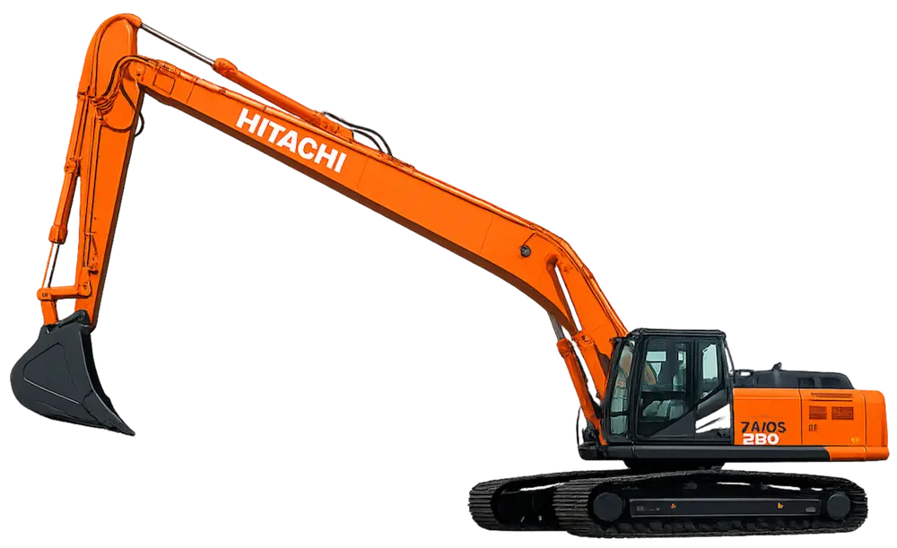 Длиннорукий экскаватор Hitachi ZX250 Long Reach