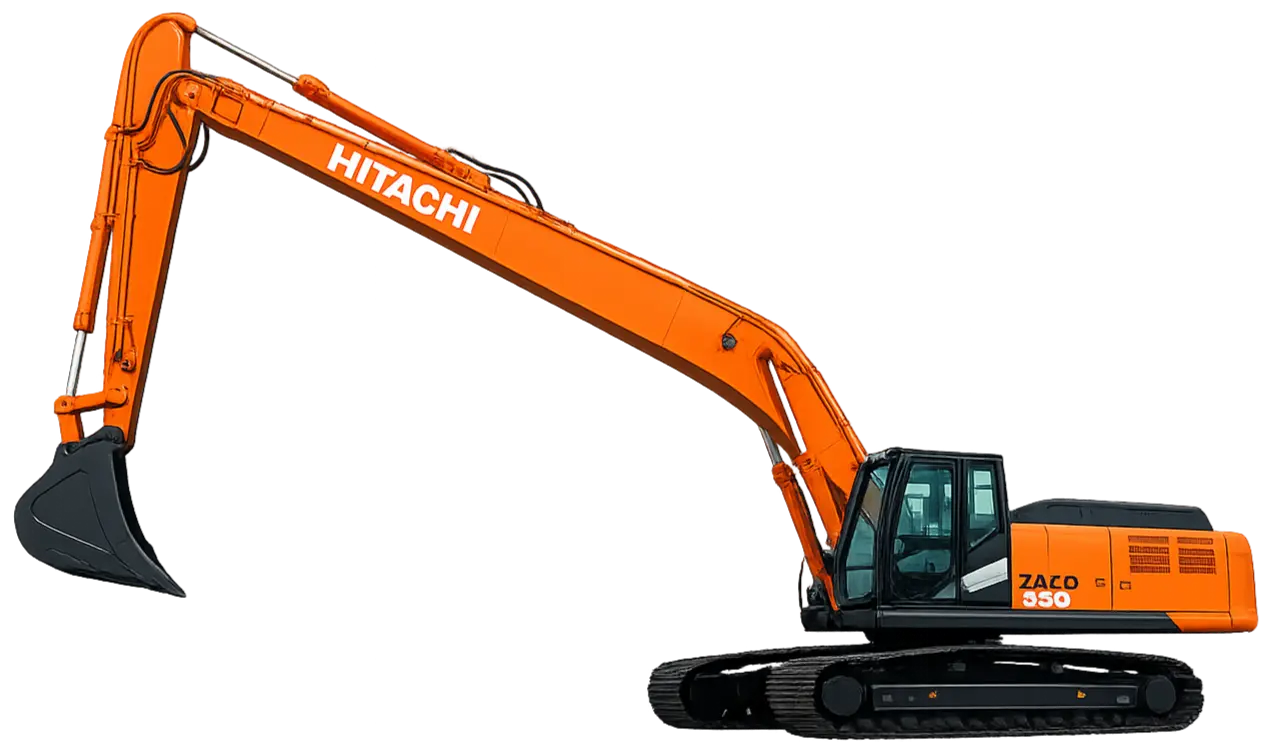 Длиннорукий экскаватор Hitachi ZX350 Long Reach