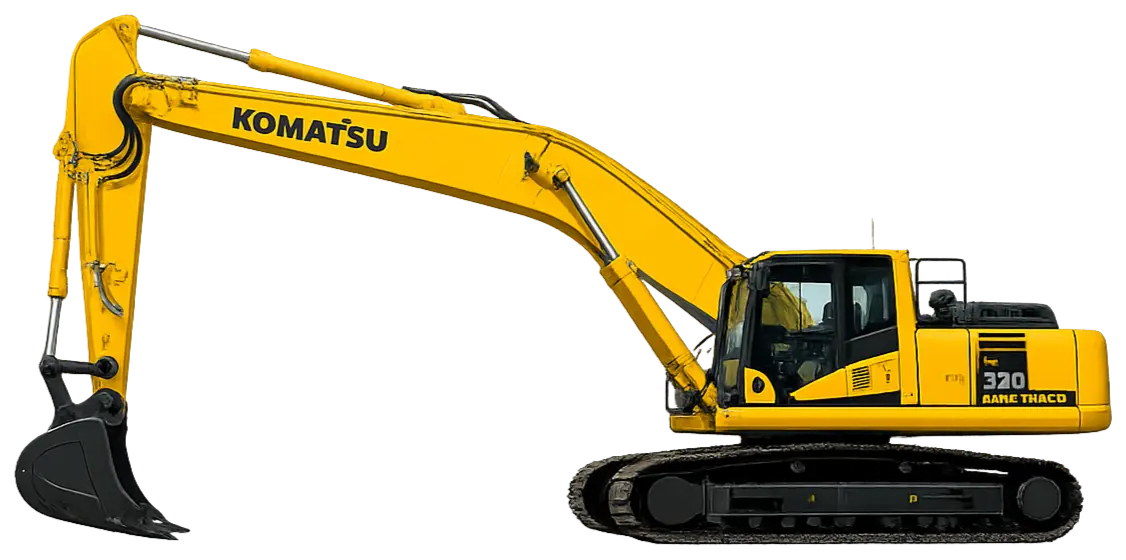 Длиннорукий экскаватор Komatsu PC210 Long Reach