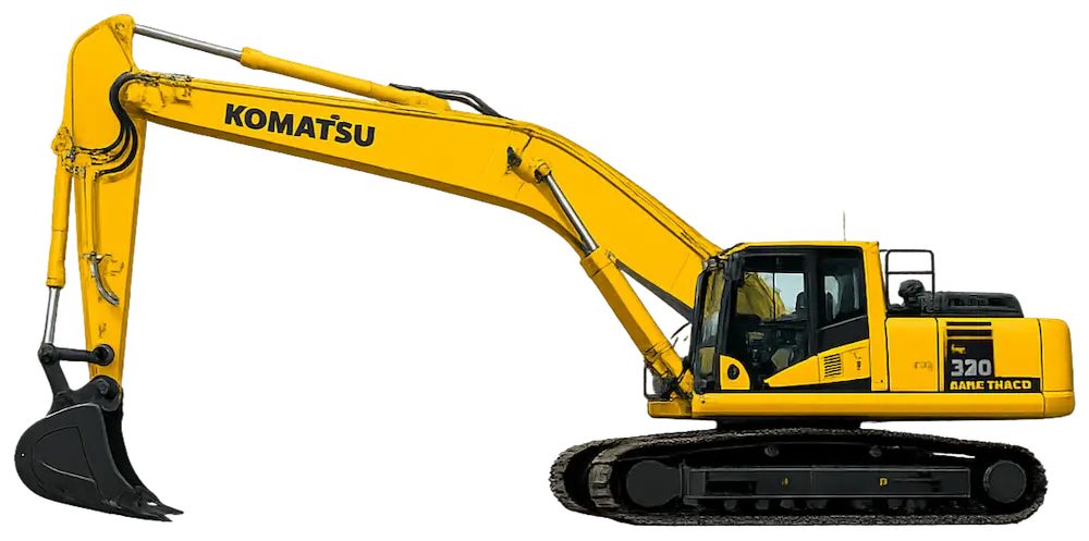 Длиннорукий экскаватор Komatsu PC210 Long Reach