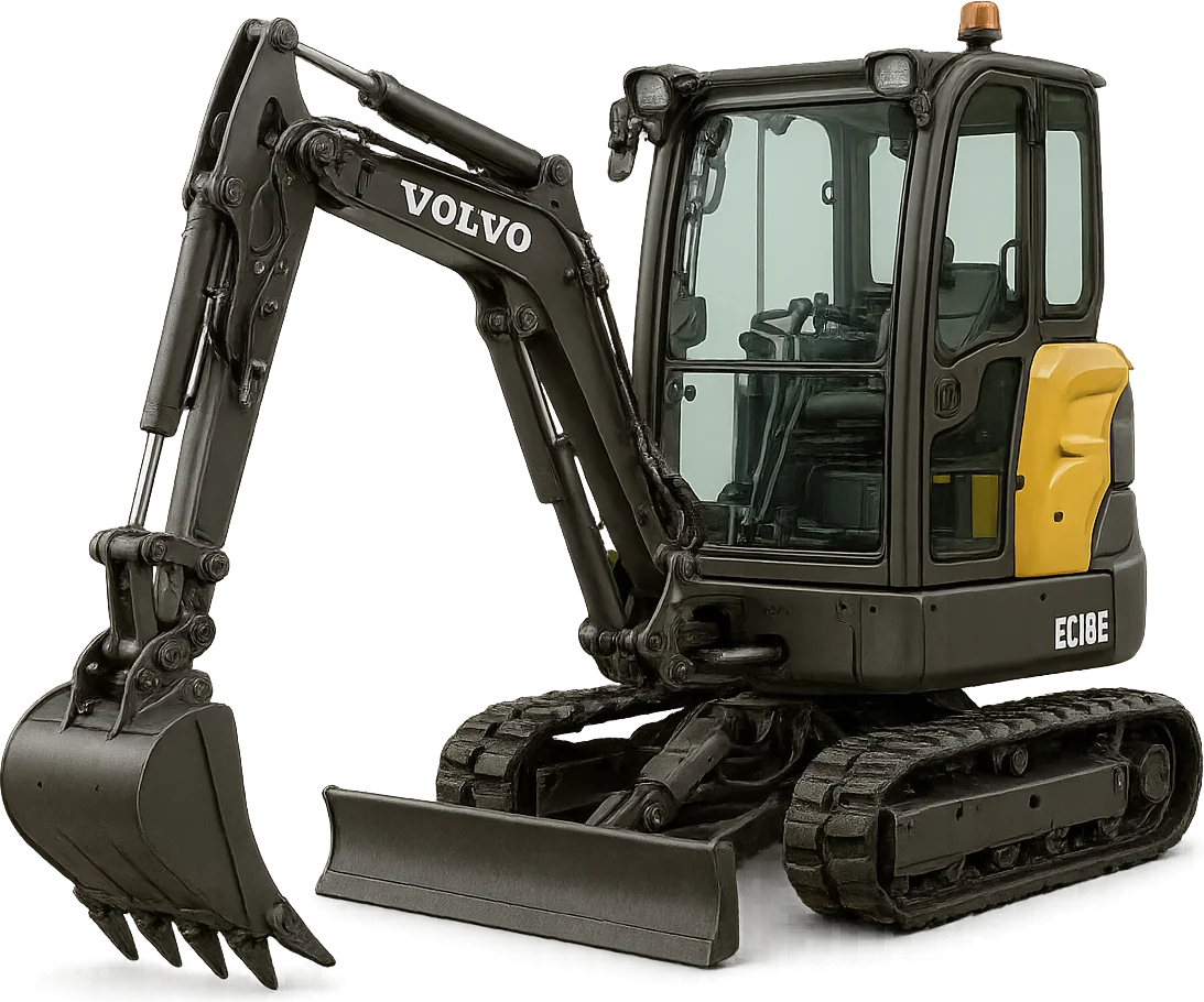 Микро экскаватор (петушок) Volvo EC18E