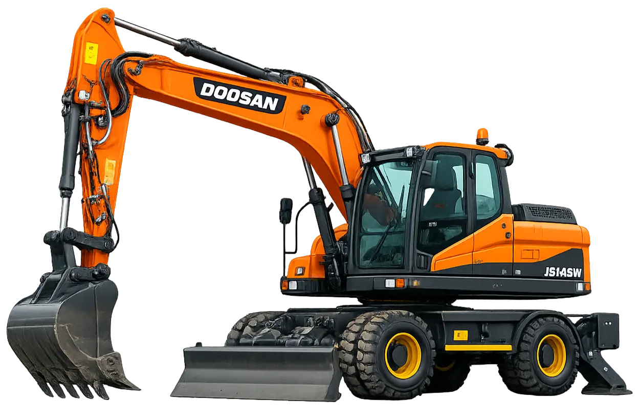 Колесный экскаватор Doosan JS145W