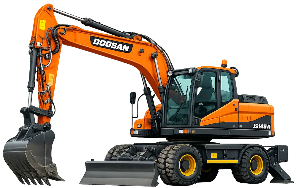 Колесный экскаватор Doosan JS145W