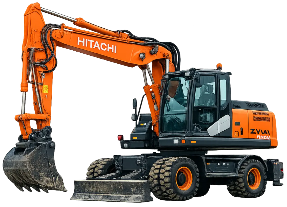 Колесный экскаватор Hitachi ZX140W-5
