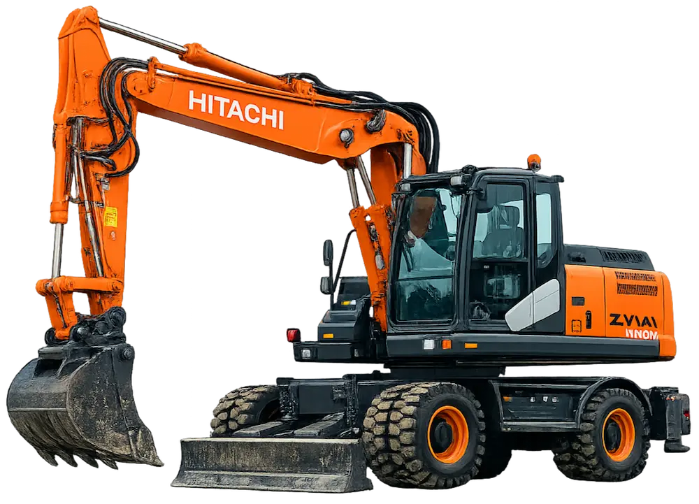 Колесный экскаватор Hitachi ZX140W-5