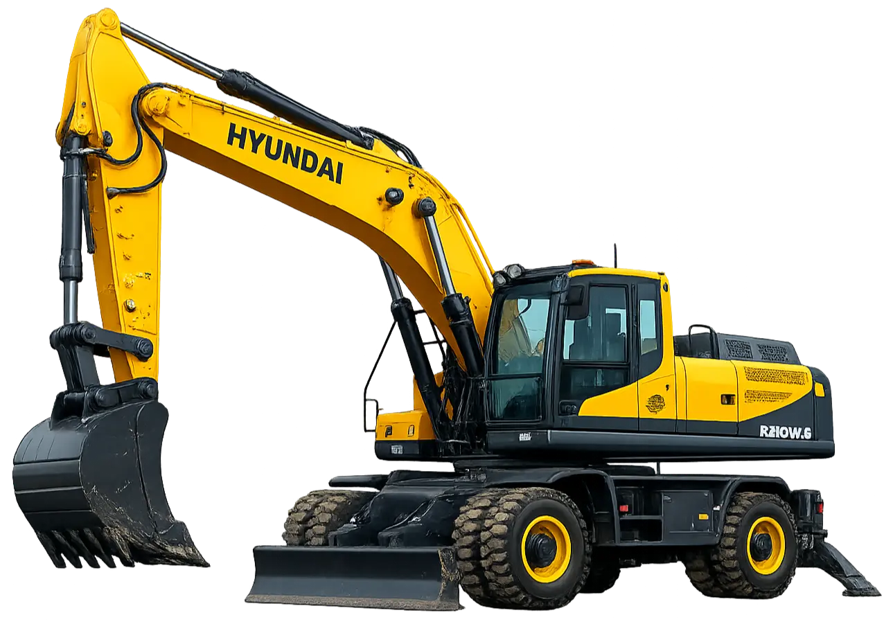 Колесный экскаватор Hyundai R210W-9