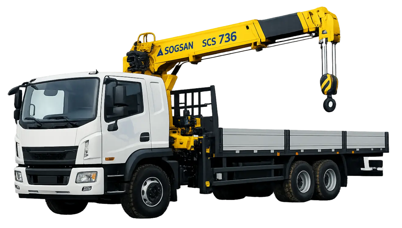 Кран манипулятор Soosan SCS 736