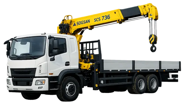 Кран манипулятор Soosan SCS 736