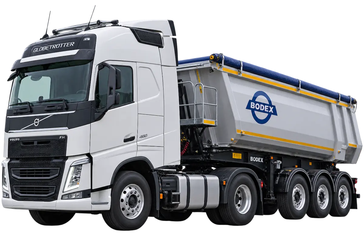 Самосвальный полуприцеп Volvo FH 460 + Bodex KIS 3W-S