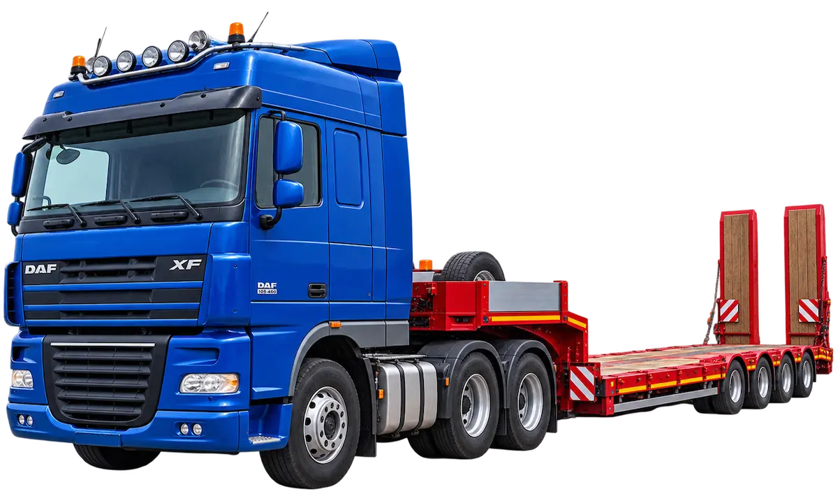 Трал DAF XF 105.460 с полуприцепом