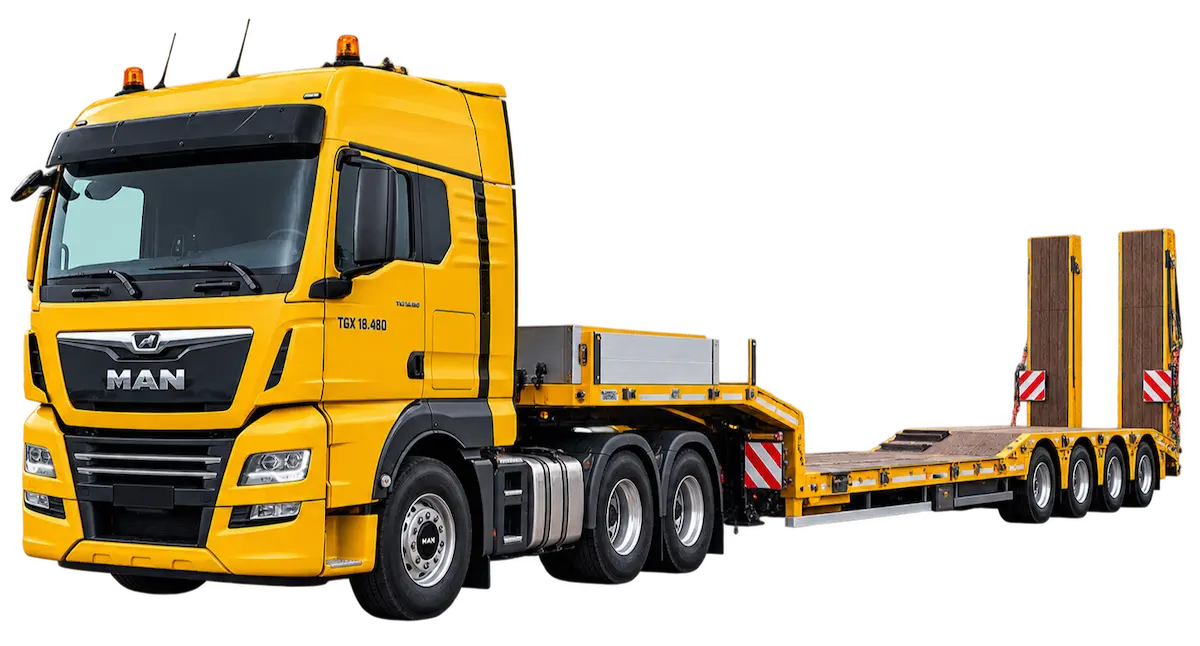 Трал MAN TGX 18.480 с полуприцепом