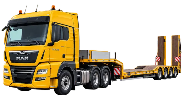 Трал MAN TGX 18.480 с полуприцепом