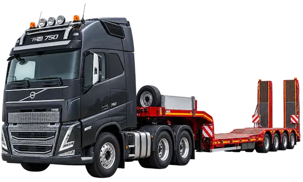 Трал Volvo FH16 с полуприцепом