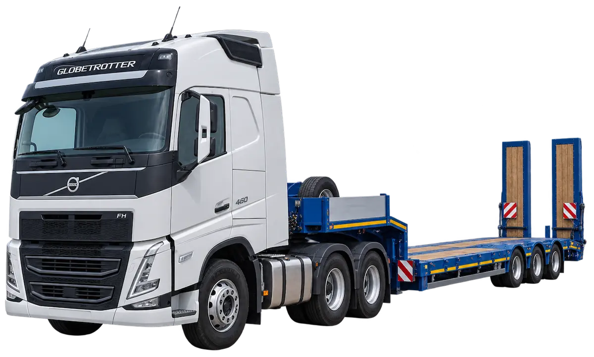 Трал Volvo FH 460 с полуприцепом